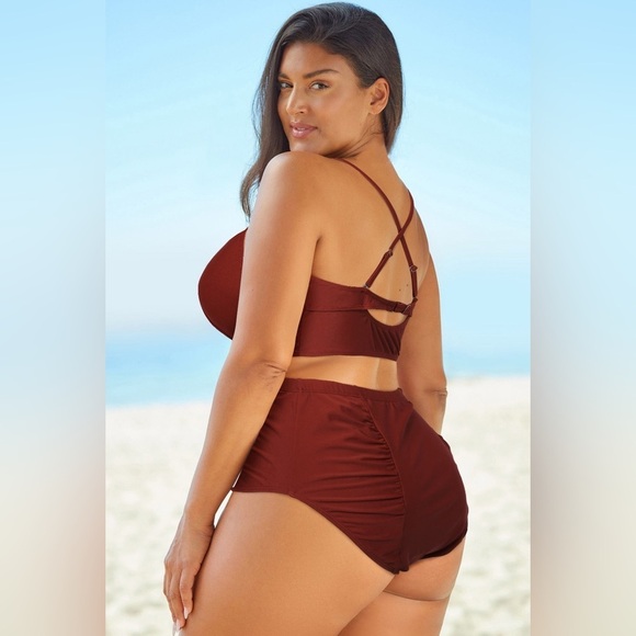 Tidal Temptation One Piece Plus Size Bikini - Picture 2 of 3